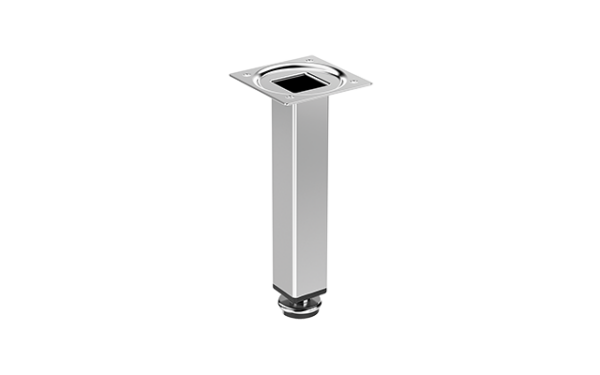 Pé para moveis Quadrado 150mm Cromado Soprano